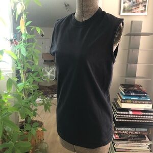 Suna Cotton Sleeveless Crew Neck Black Shirt Basic Small Women’s 100% Cotton